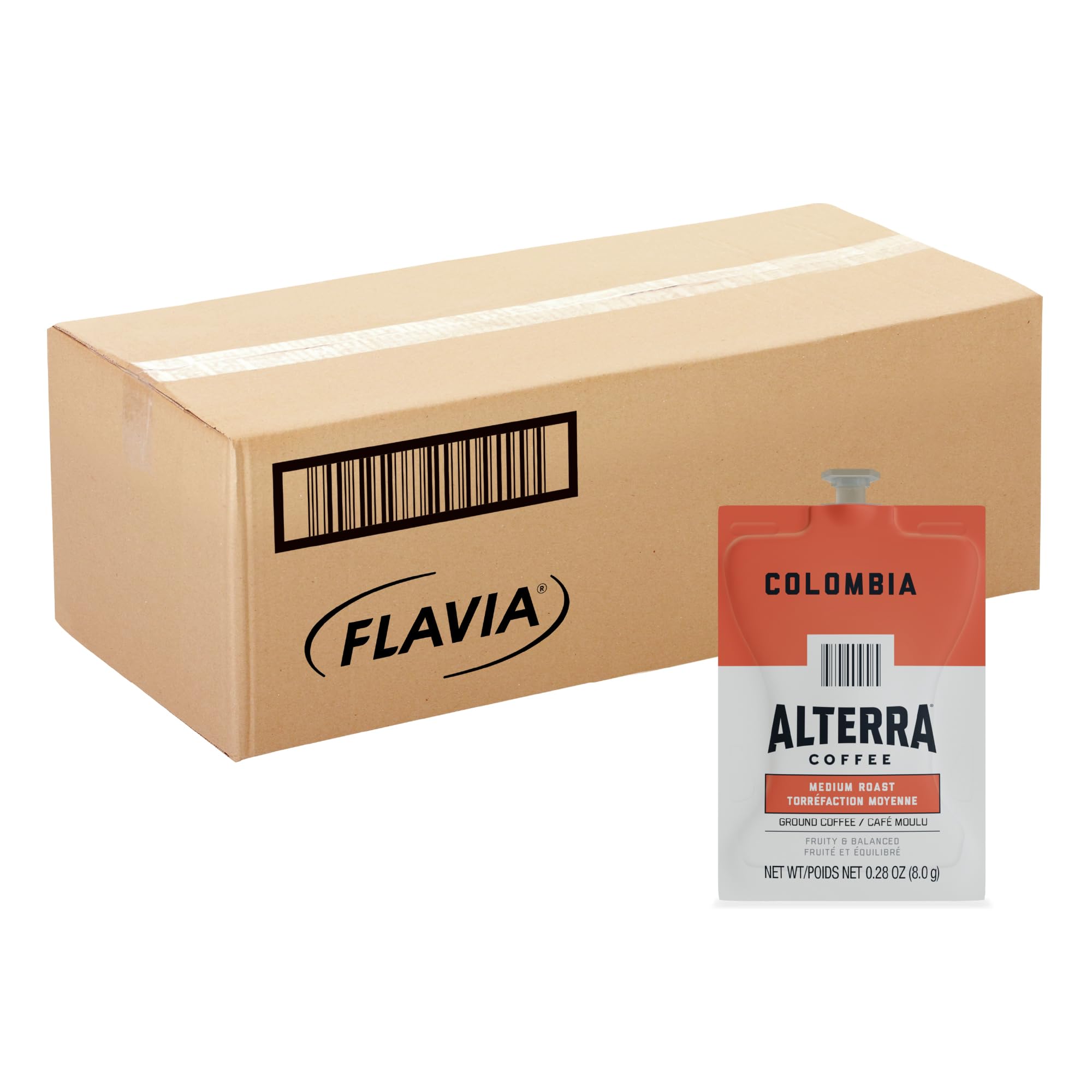 FLAVIA ALTERRA Coffee, Colombia, 20-Count Fresh Packs (Pack of 5)