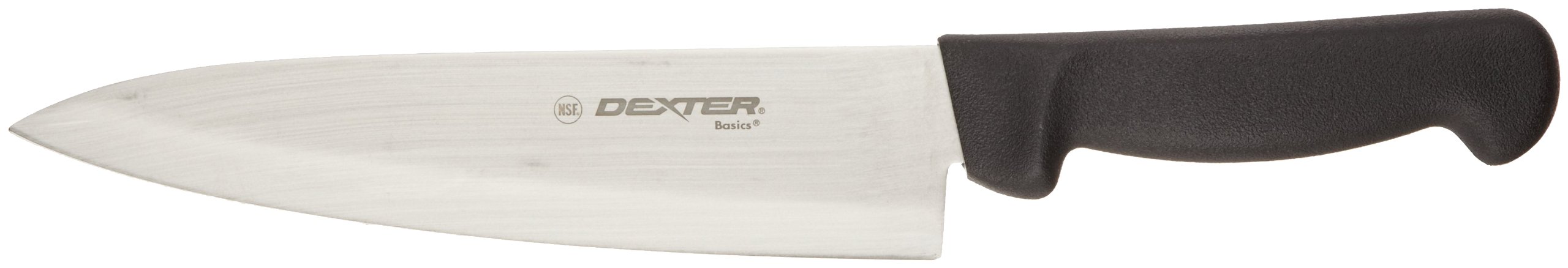 Dexter-Russell Basics P94801B 8" Cook's Knife with Black Polypropylene Handle