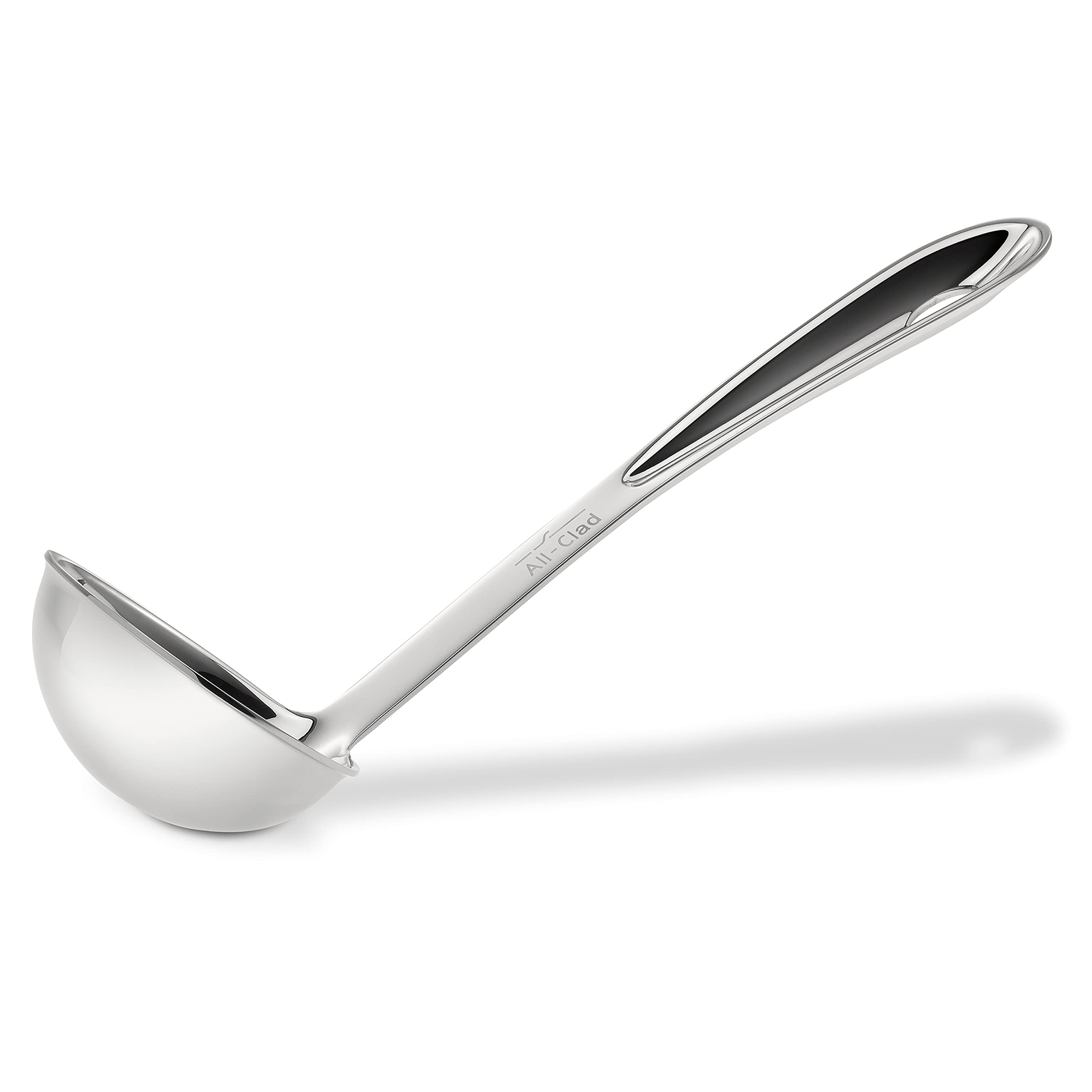 All-Clad Specialty Stainless Steel Kitchen Gadgets Soup Ladle Kitchen Tools, Kitchen Hacks Silver