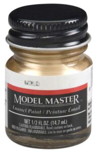 testor corp. gold 1/2 oz enamel paint bottle