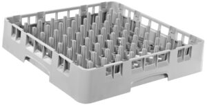 cambro pr314 9 rows x 9 rows, camrack soft gray polypropylene peg rack without extender