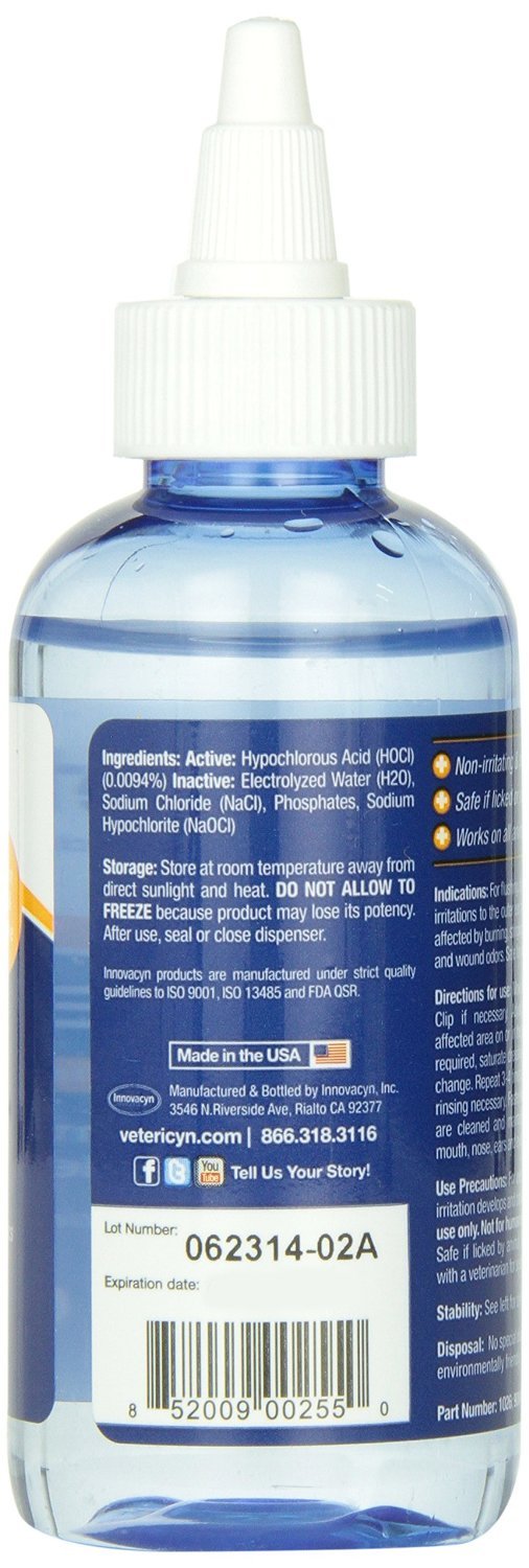 Vetericyn Plus All Animal Ear Rinse Liquid, 4-ounce Drops