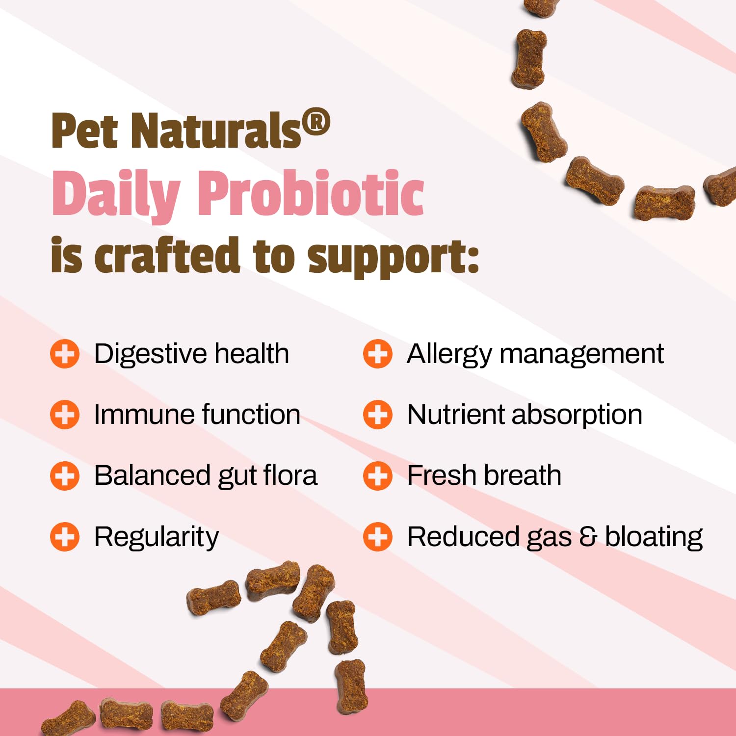 Pet Naturals Daily Probiotic for Dogs, 120M CFUs - Pre and Probiotics for Dogs Digestive Health, Gut Health, Immune Support, Diarrhea, Allergies and Itching - 60 Chews, Duck Flavor