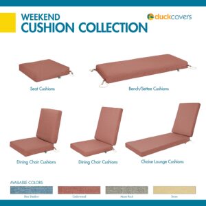 Duck Covers Weekend Water-Resistant Outdoor Chaise Cushion, 72 x 21 x 3 Inch, Cedarwood, Outdoor Seat Cushions