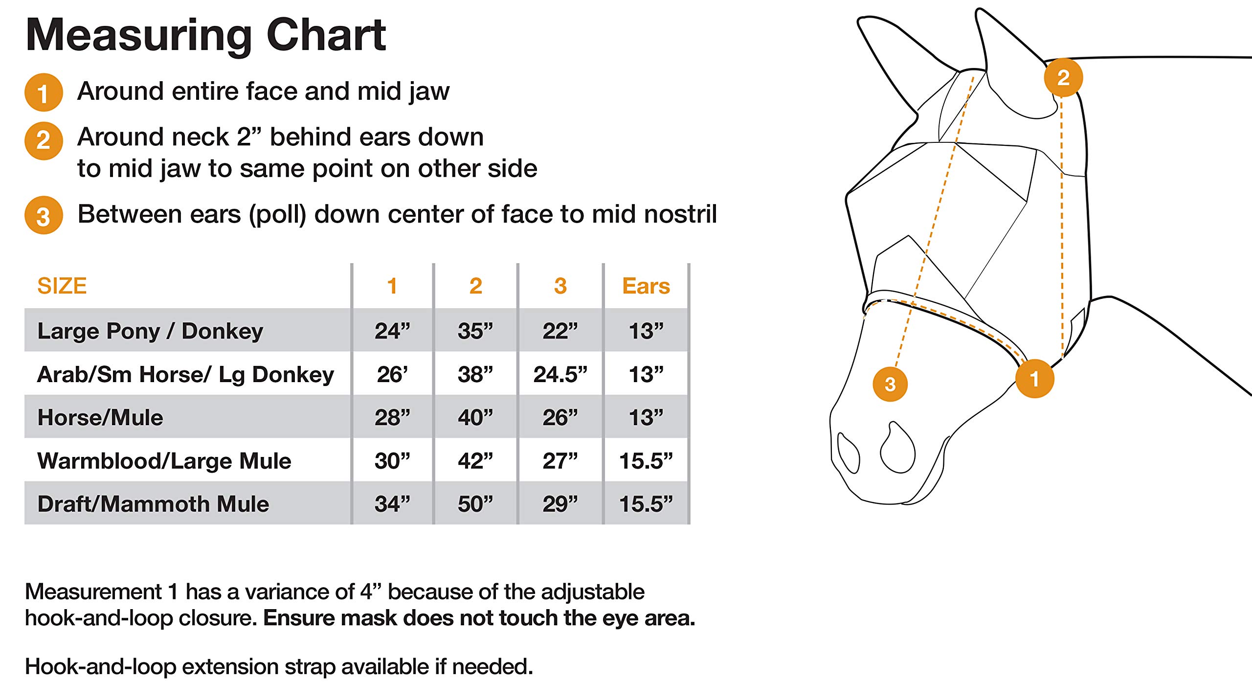 Cashel QR Mule Horse STD Ear, std 13" Ear (QRMHSE), Black