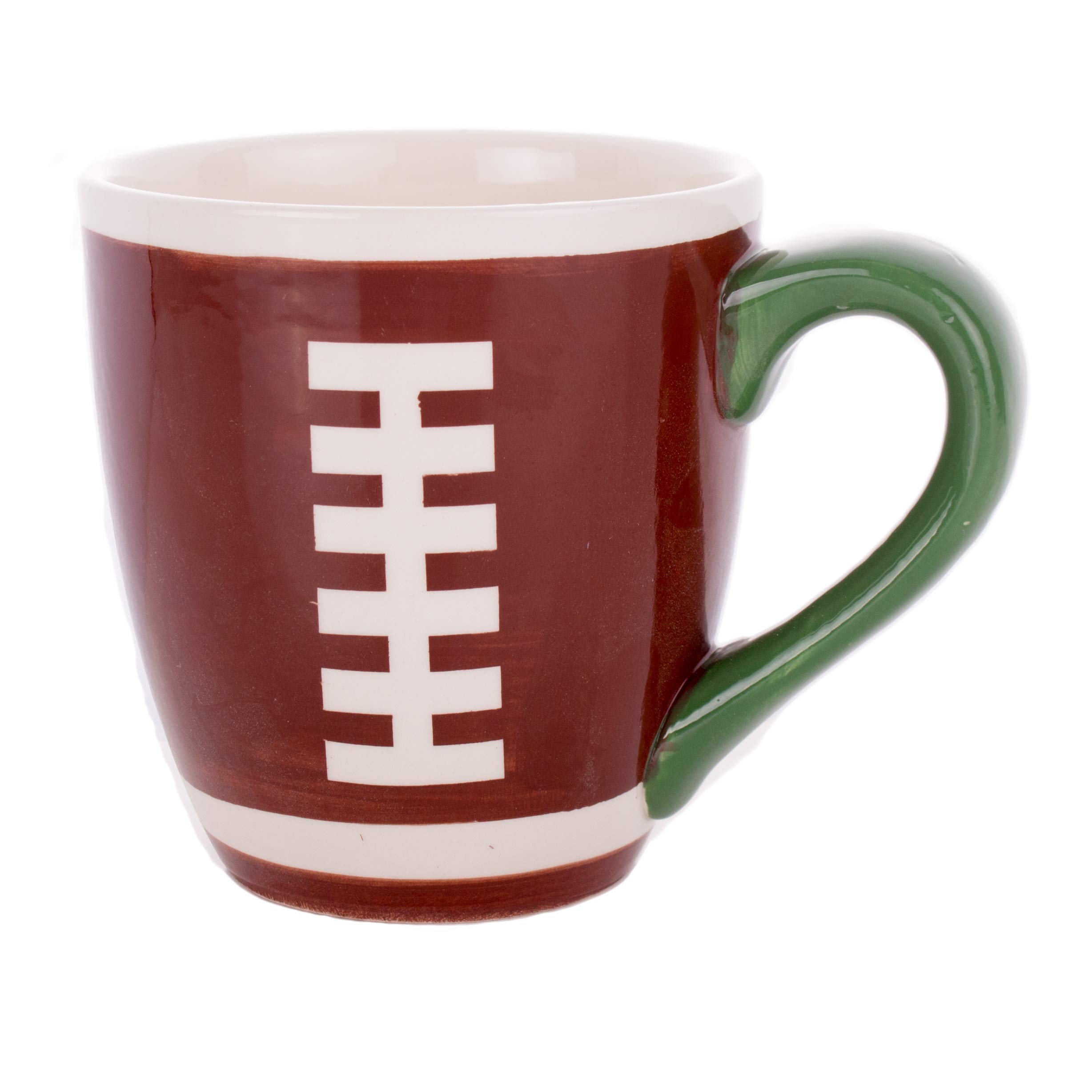 Ceramic Coffee Mug Football 14 Ounces