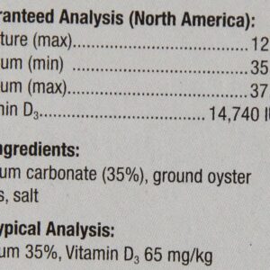 Exo Terra Calcium + D3 Powder: Ultra-fine, Phosphorus Free Formula Boosts Bone Health & Calcium Absorption Ideal for Insects, Fruits & Veggies 15.9 oz.