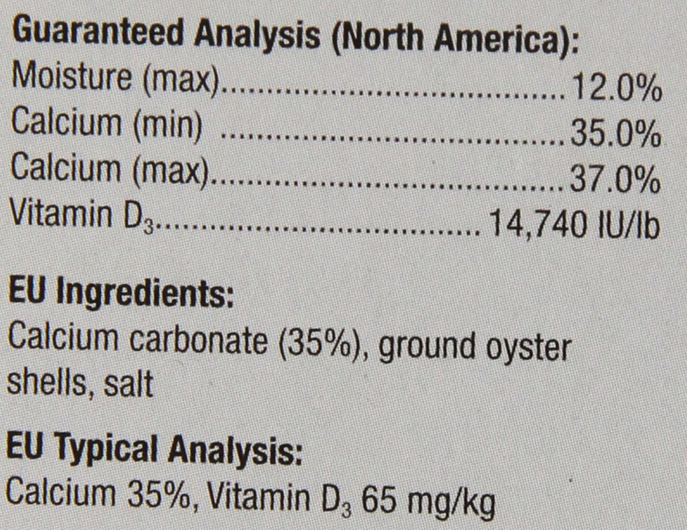 Exo Terra Calcium + D3 Powder: Ultra-fine, Phosphorus Free Formula Boosts Bone Health & Calcium Absorption Ideal for Insects, Fruits & Veggies 15.9 oz.