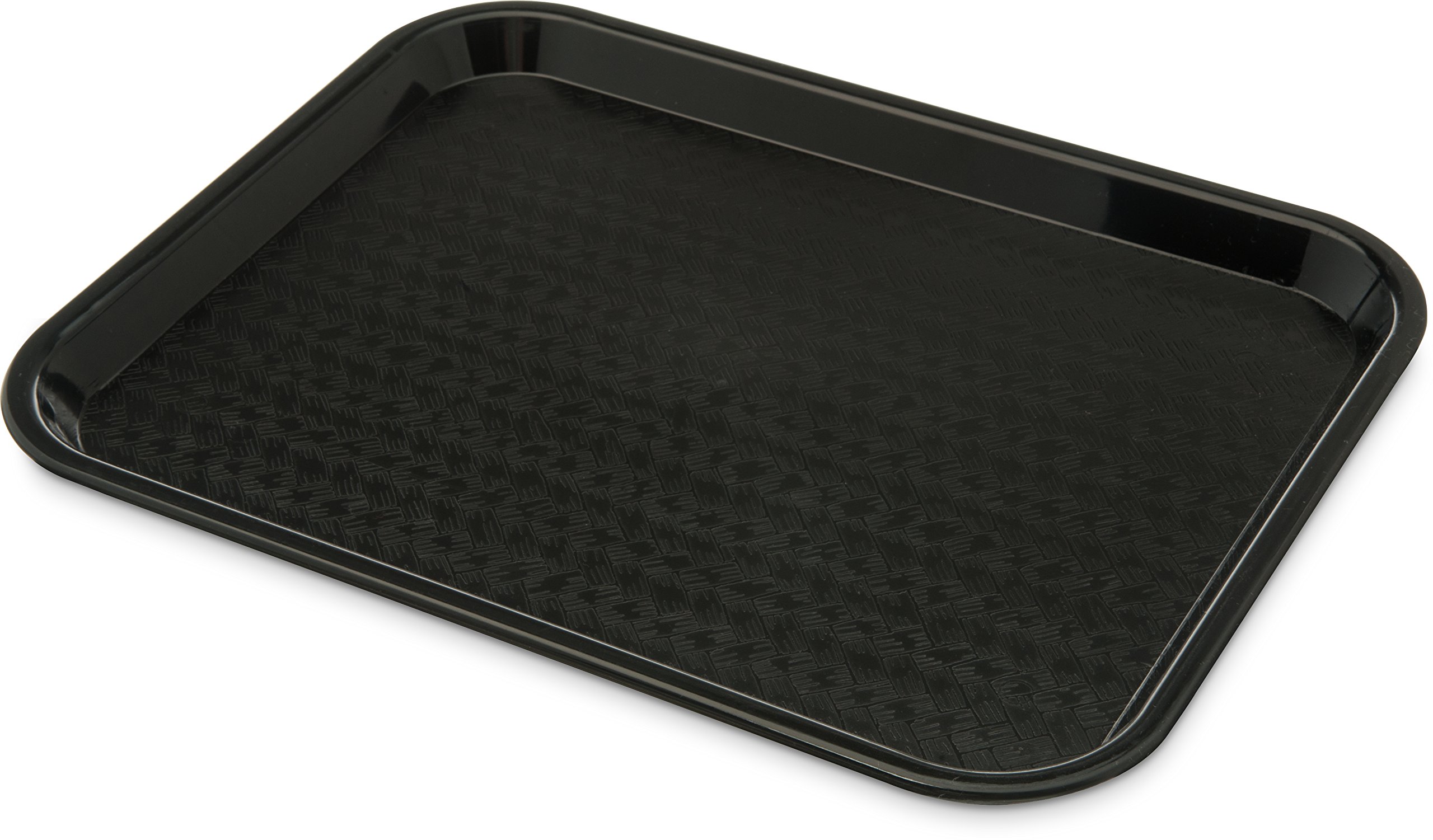 Carlisle FoodService Products CT101403 Cafe Standard Plastic Cafeteria/Fast Food Tray, NSF Certified, BPA Free, 14" Length x 10" Width, Black