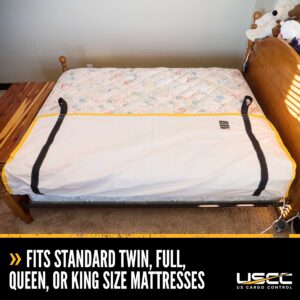 US Cargo Control Heavy Duty Canvas Mattress Carrier with Handles - 78 Inch Width - 13 Inch Depth - 24 Inch Height - Moving Supplies - Fits Twin, Full, Queen, King Mattress Sizes - 3 Pounds