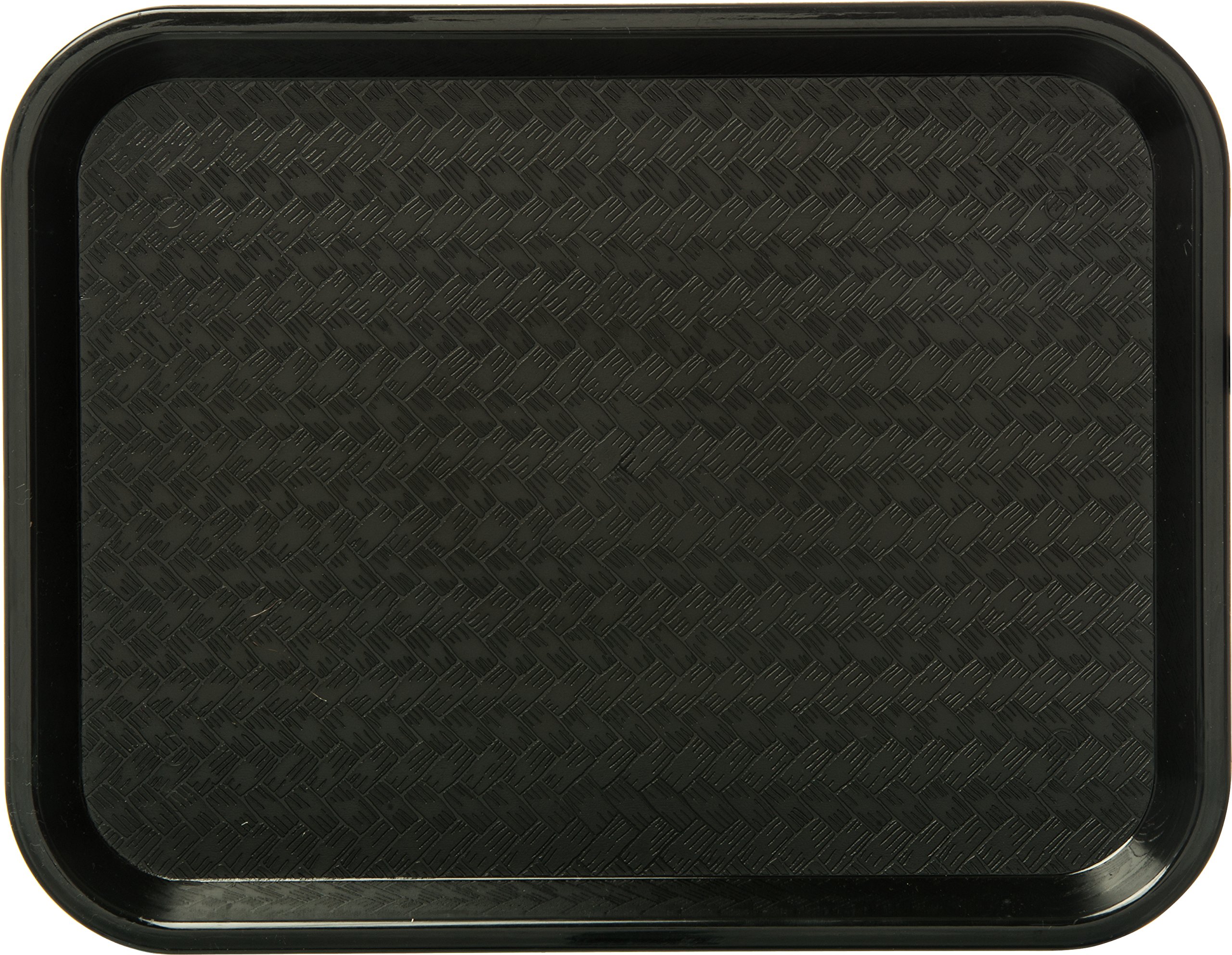 Carlisle FoodService Products CT101403 Cafe Standard Plastic Cafeteria/Fast Food Tray, NSF Certified, BPA Free, 14" Length x 10" Width, Black