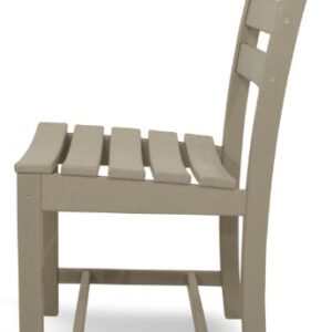 POLYWOOD TD100SA La Casa Café Dining Side Chair, Sand