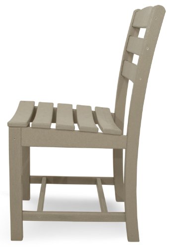 POLYWOOD TD100SA La Casa Café Dining Side Chair, Sand