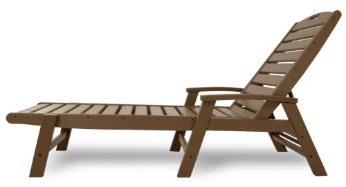 Trex Outdoor Furniture Yacht Club Stackable Chaise Lounger with Arms,Tree House