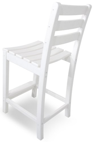 Trex Outdoor Furniture Monterey Bay Counter Side Chair, Classic White