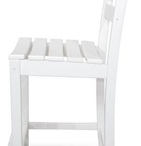 Trex Outdoor Furniture Monterey Bay Counter Side Chair, Classic White