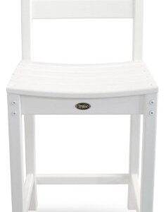 Trex Outdoor Furniture Monterey Bay Counter Side Chair, Classic White