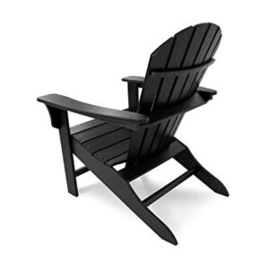 Trex Outdoor Furniture Yacht Club Shellback Adirondack Chair in Charcoal Black