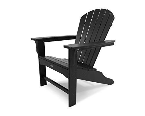 Trex Outdoor Furniture Yacht Club Shellback Adirondack Chair in Charcoal Black