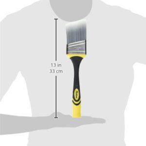 Richard 80833 Goose Neck Angular Paint Brush with Flexible Soft Grip Handle, 2-1/2"