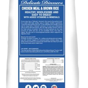 Dave's Natural Pet Food | Restricted Diet Chicken Meal & Brown Rice Dry Dog Food | Solve Food Sensitivities Naturally | Family Owned, Made in USA, for All Life Stages | 4# Bag