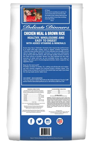 Dave's Natural Pet Food | Restricted Diet Chicken Meal & Brown Rice Dry Dog Food | Solve Food Sensitivities Naturally | Family Owned, Made in USA, for All Life Stages | 4# Bag