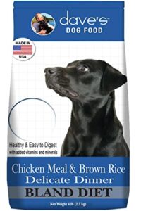 dave's natural pet food | restricted diet chicken meal & brown rice dry dog food | solve food sensitivities naturally | family owned, made in usa, for all life stages | 4# bag