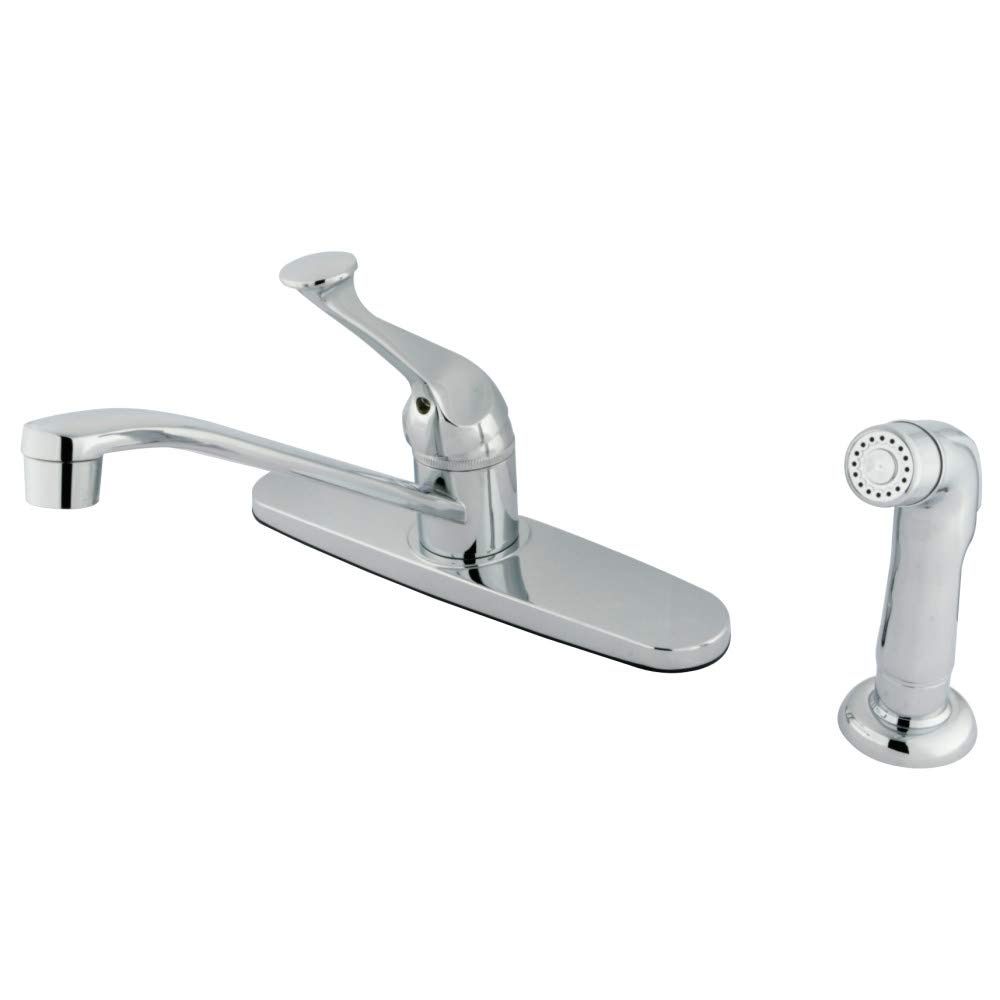 Kingston Brass KB572SP 8" Centerset Kitchen Faucet, Polished Chrome