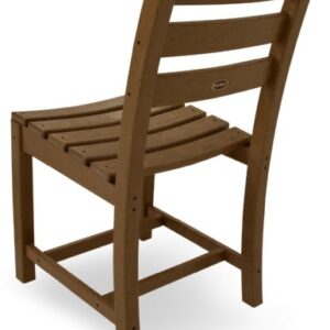 POLYWOOD TD100TE La Casa Café Dining Side Chair, Teak