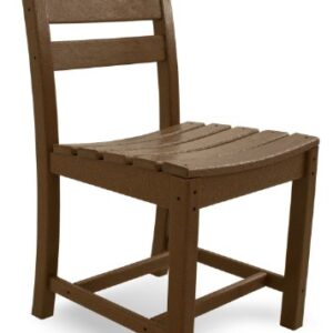 POLYWOOD TD100TE La Casa Café Dining Side Chair, Teak