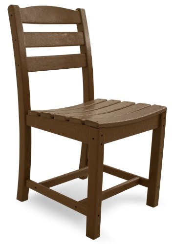 POLYWOOD TD100TE La Casa Café Dining Side Chair, Teak