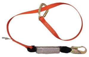 guardian fall protection 11855 single leg shock stop triple lock wrap lanyard, adjustable from 4-feet to 6-feet