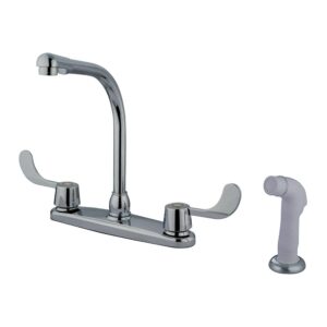 kingston brass kb762 magellan 8" centerset kitchen faucet, polished chrome