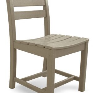 POLYWOOD TD100SA La Casa Café Dining Side Chair, Sand