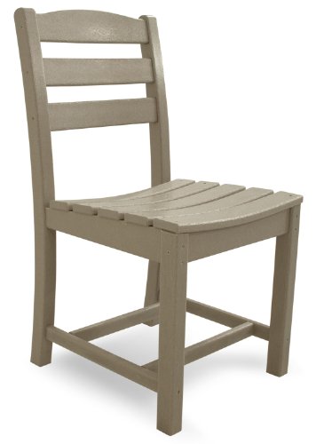 POLYWOOD TD100SA La Casa Café Dining Side Chair, Sand