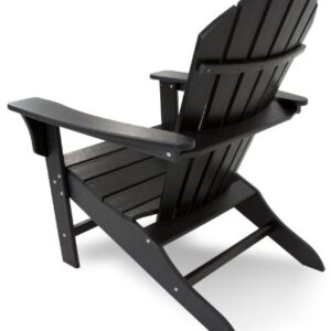 Trex Outdoor Furniture Yacht Club Shellback Adirondack Chair in Charcoal Black