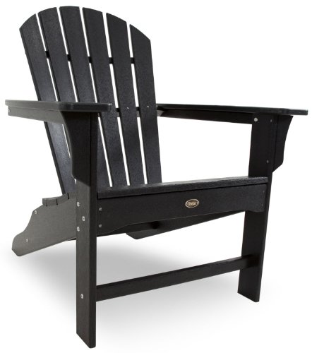 Trex Outdoor Furniture Yacht Club Shellback Adirondack Chair in Charcoal Black