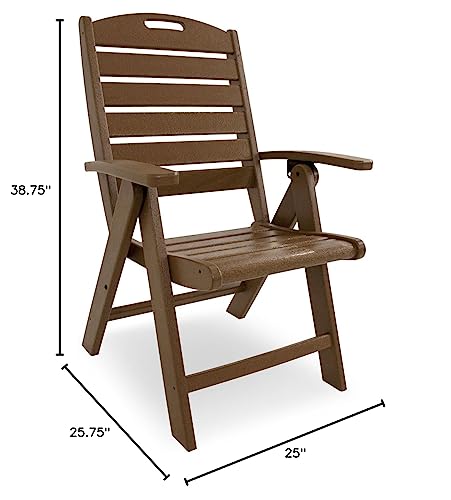 Trex Outdoor Furniture Yacht Club Folding Highback Chair, Tree House