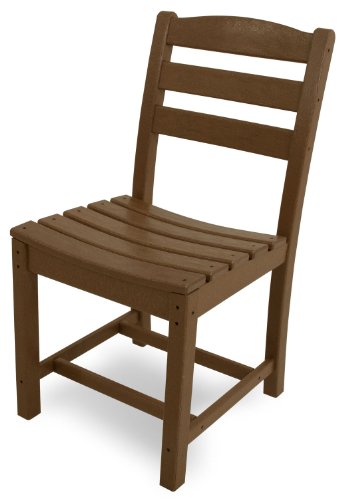 POLYWOOD TD100TE La Casa Café Dining Side Chair, Teak