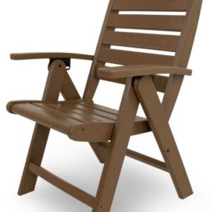 Trex Outdoor Furniture Yacht Club Folding Highback Chair, Tree House