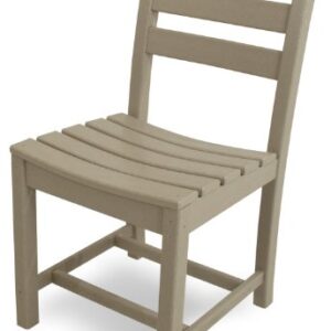 POLYWOOD TD100SA La Casa Café Dining Side Chair, Sand