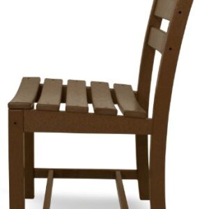 POLYWOOD TD100TE La Casa Café Dining Side Chair, Teak