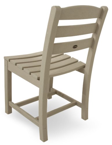 POLYWOOD TD100SA La Casa Café Dining Side Chair, Sand