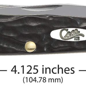 Case WR XX Pocket Knife Rough Black Jigged Synthetic Trapper Item #18221 - (6254 SS) - Length Closed: 4 1/8 Inches