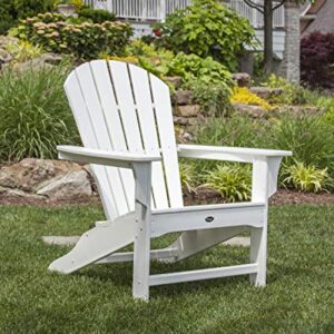 Trex Outdoor Furniture Yacht Club Shellback Adirondack Chair in Charcoal Black