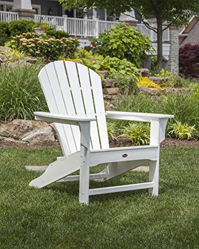 Trex Outdoor Furniture Yacht Club Shellback Adirondack Chair in Charcoal Black