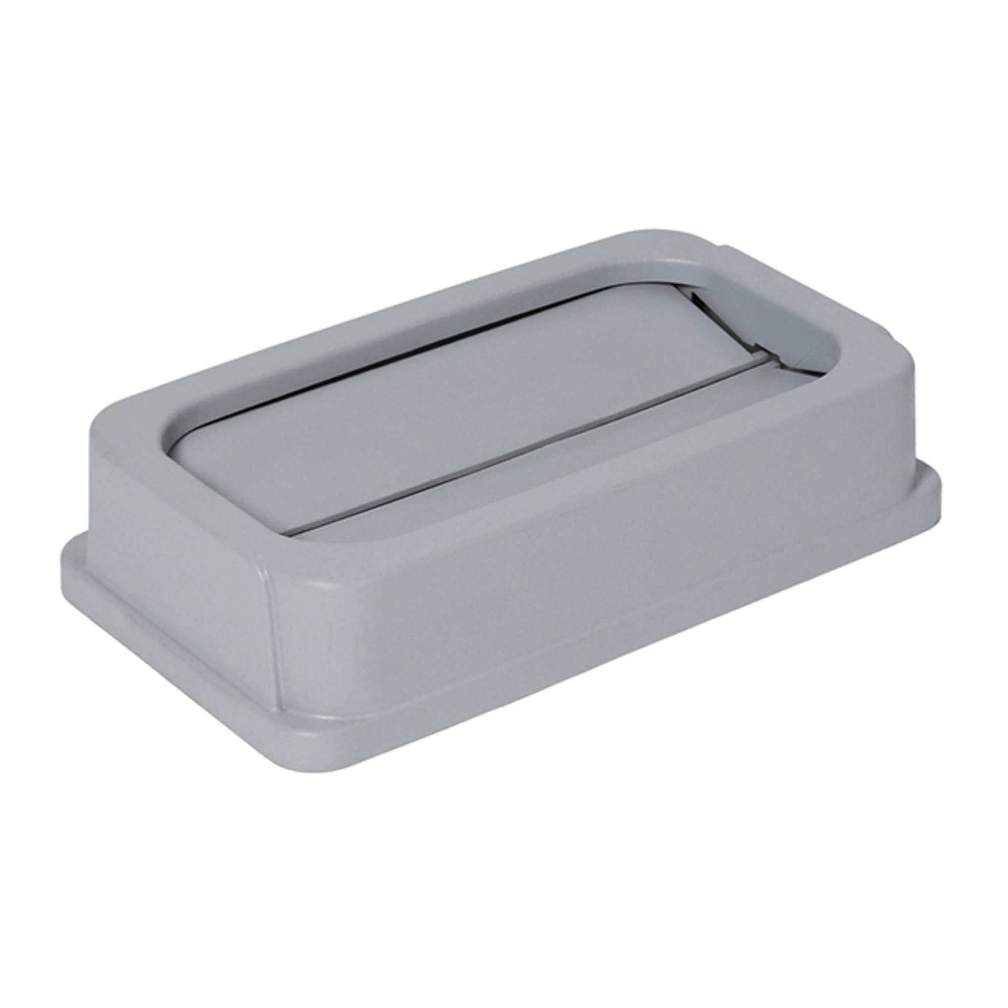 Continental Wall Hugger Drop-Shot Lid, 4-5/8"H x 20-1/4"W x 11-1/2"D, Gray