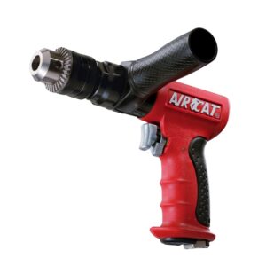 aircat pneumatic tools 4450: 1/2-inch reversible composite drill air tool, side handle, 400 rpm, .60 hp motor