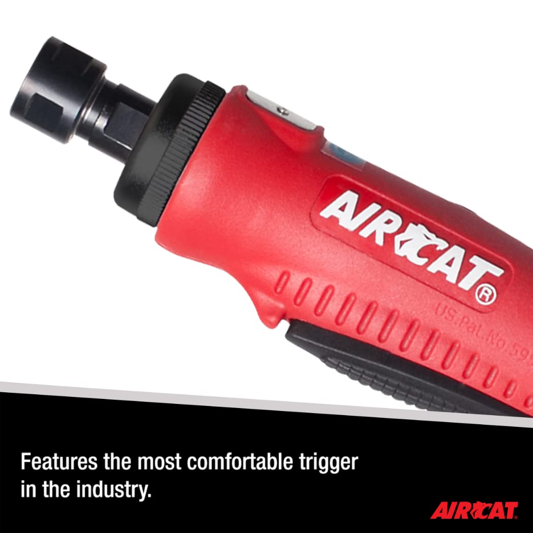 AIRCAT Pneumatic Tools 6200: .4 HP Mini Straight Die Grinder 20,000 RPM