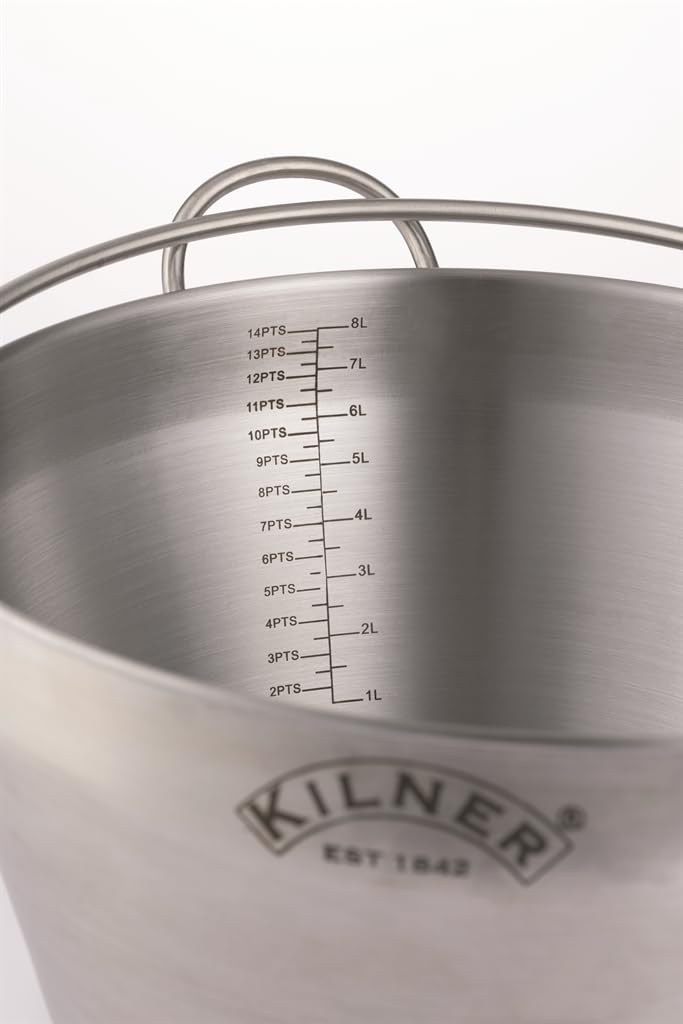 Kilner Silver Stainless Steel Preserving Jam Pan